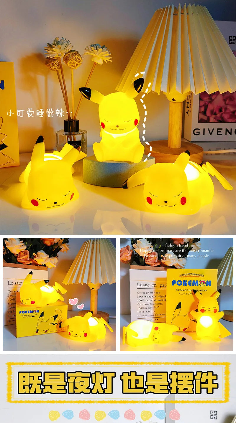 Pikachu 3D Night Light - Kawaii Anime Lamp for Students & Fans - Home finds